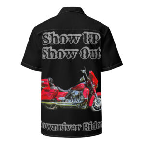 Downriver Riders Custom Red button shirt